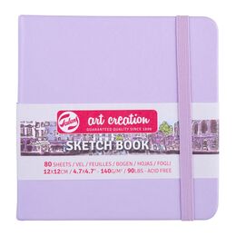 Talens Art Creation Sketchbook Sert Kapak Eskiz Çizim Defteri 140 gr. 12x12 cm. 80 yp. PASTEL LİLA