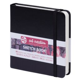 Talens Art Creation Sketchbook Sert Kapak Eskiz Çizim Defteri 140 gr. 12x12 cm. 80 yp. SİYAH