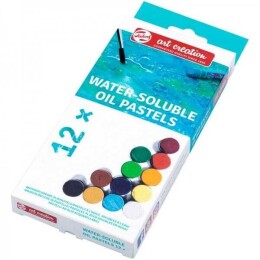 Talens Art Creation Watersoluble Oil Pastel Set Sulandırılabilir Pastel Boya Seti 12 Renk - Talens