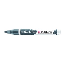 Talens Ecoline Brush Pen Fırça Uçlu Kalem 706 Deep Grey - 1