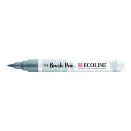 Talens Ecoline Brush Pen Fırça Uçlu Kalem 738 Cold Grey Light - 1