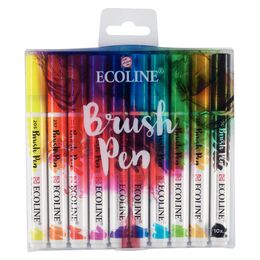 Talens Ecoline Brush Pen Fırça Uçlu Kalem Seti 10 Renk PRIMARY COLOURS