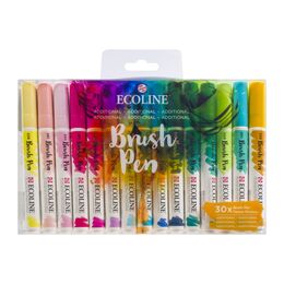 Talens Ecoline Brush Pen Fırça Uçlu Kalem Seti 30 Renk ADDITIONAL COLOURS - 1