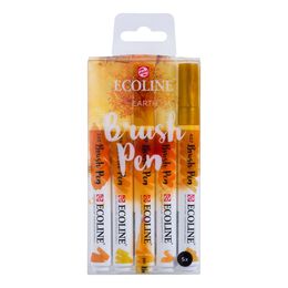 Talens Ecoline Brush Pen Fırça Uçlu Kalem Seti 5 Renk EARTH COLOURS - 1