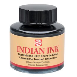 Talens Indian Ink Çini Mürekkebi 30 ml. Siyah (Waterproof)