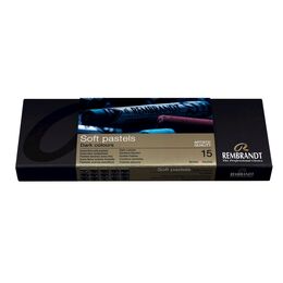 Talens Rembrandt Soft Pastel Boya Seti 15 Renk Koyu Tonlar Tam Boy - 1