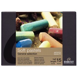 Talens Rembrandt Soft Pastel Boya Seti 15 Renk Yarım Boy - 1