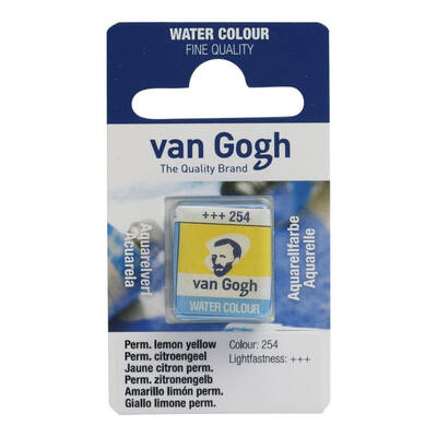 Talens Van Gogh 1/2 Tablet Sulu Boya 254 Permanent Lemon Yellow