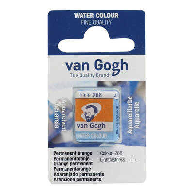 Talens Van Gogh 1/2 Tablet Sulu Boya 266 Permanent Orange