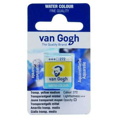 Talens Van Gogh 1/2 Tablet Sulu Boya 272 Transparent Yellow Medium