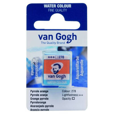 Talens Van Gogh 1/2 Tablet Sulu Boya 278 Pyrrole Orange