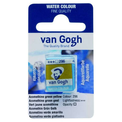 Talens Van Gogh 1/2 Tablet Sulu Boya 296 Azomethine Green Yellow