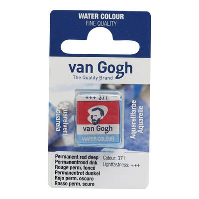 Talens Van Gogh 1/2 Tablet Sulu Boya 371 Permanent Red Deep