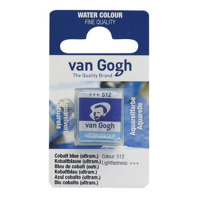 Talens Van Gogh 1/2 Tablet Sulu Boya 512 Cobalt Blue (Ultramarine)