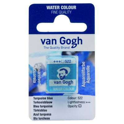 Talens Van Gogh 1/2 Tablet Sulu Boya 522 Turquoise Blue