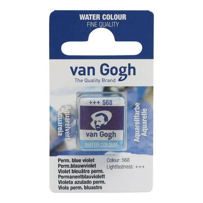 Talens Van Gogh 1/2 Tablet Sulu Boya 568 Permanent Blue Violet