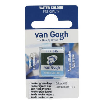 Talens Van Gogh 1/2 Tablet Sulu Boya 645 Hooker Green Deep