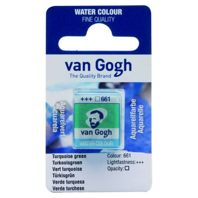 Talens Van Gogh 1/2 Tablet Sulu Boya 661 Turquoise Green