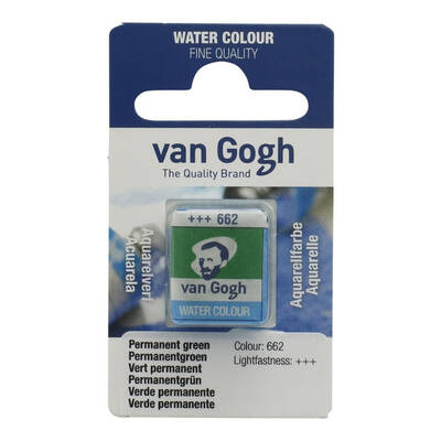 Talens Van Gogh 1/2 Tablet Sulu Boya 662 Permanent Green