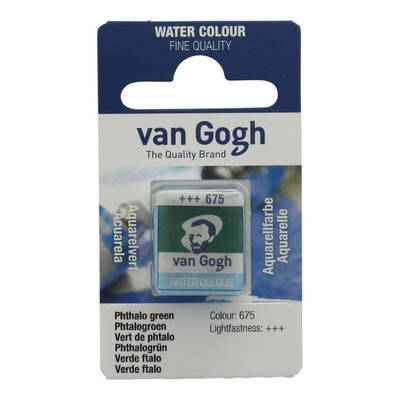 Talens Van Gogh 1/2 Tablet Sulu Boya 675 Phthalo Green