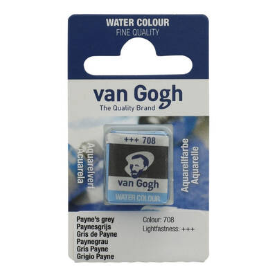 Talens Van Gogh 1/2 Tablet Sulu Boya 708 Payne's Grey