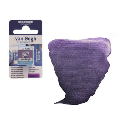 Talens Van Gogh 1/2 Tablet Sulu Boya 847 Interference Violet