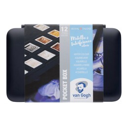 Talens Van Gogh Tablet Sulu Boya Seti 12 Renk Metallic & Interference Renkler - Thumbnail