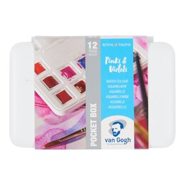 Talens Van Gogh Tablet Sulu Boya Seti 12 Renk Pinks & Violets - Thumbnail