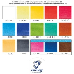 Talens Van Gogh Tablet Sulu Boya Seti 15 (12+3) Renk + 24x32 cm. 300 gr. 8 Sayfa Defter Hediyeli - Thumbnail