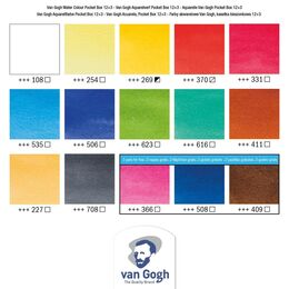 Talens Van Gogh Tablet Sulu Boya Seti 15 (12+3) Renk + 24x32 cm. 300 gr. 8 Sayfa Defter Hediyeli - 4
