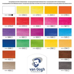 Talens Van Gogh Tablet Sulu Boya Seti 24 Renk Botanik Renkleri
