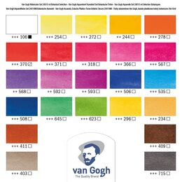 Talens Van Gogh Tablet Sulu Boya Seti 24 Renk Botanik Renkleri - 2
