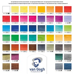Talens Van Gogh 1/2 Tablet Sulu Boya Seti 48 Renk Metal Kutu - Thumbnail