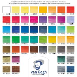 Talens Van Gogh 1/2 Tablet Sulu Boya Seti 48 Renk Metal Kutu