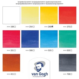 Talens Van Gogh Tüp Sulu Boya Seti 10 Renk x 10 ml. Karton Kutu - Thumbnail