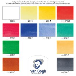 Talens Van Gogh Tüp Sulu Boya Seti 12 Renk x 10 ml. Ahşap Kutu