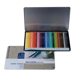 Talens Van Gogh Watercolor Pencil Aquarell Boya Kalemi Seti 36 Renk Metal Kutu