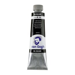 Talens Van Gogh Yağlı Boya 40 ml. 702 Lamp Black - 1