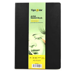 Tigertint Sketchbook Sert Kapak Eskiz Çizim Defteri 140 gr. 21x29 cm. 80 yp. SİYAH - 1