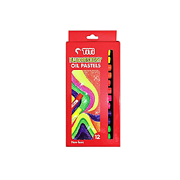 Titi Floresan Fosforlu (Neon) Yağlı Pastel Boya Seti 12'li - Titi