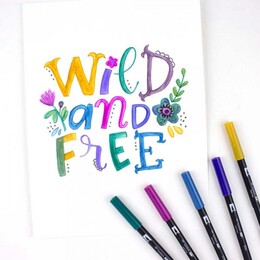 Tombow Dual Brush Pen Fırça Uçlu Kalem Seti 10 RENK BOHEMIAN COLOURS - 3