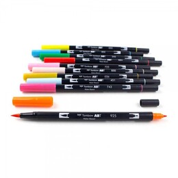 Tombow Dual Brush Pen Fırça Uçlu Kalem Seti 10 RENK CELEBRATION COLOURS - 2