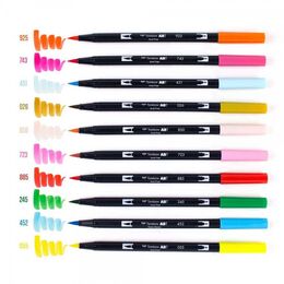 Tombow Dual Brush Pen Fırça Uçlu Kalem Seti 10 RENK CELEBRATION COLOURS - 3