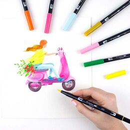 Tombow Dual Brush Pen Fırça Uçlu Kalem Seti 10 RENK CELEBRATION COLOURS - 4