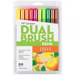 Tombow Dual Brush Pen Fırça Uçlu Kalem Seti 10 RENK CITRUS COLOURS