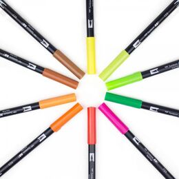 Tombow Dual Brush Pen Fırça Uçlu Kalem Seti 10 RENK CITRUS COLOURS - 3