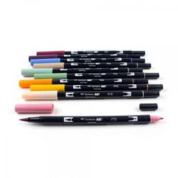Tombow Dual Brush Pen Fırça Uçlu Kalem Seti 10 RENK COTTAGE COLOURS - 2