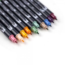 Tombow Dual Brush Pen Fırça Uçlu Kalem Seti 10 RENK COTTAGE COLOURS - 3