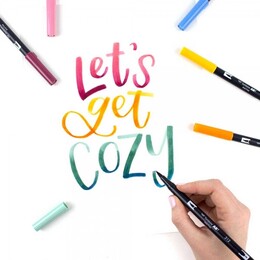 Tombow Dual Brush Pen Fırça Uçlu Kalem Seti 10 RENK COTTAGE COLOURS - 4