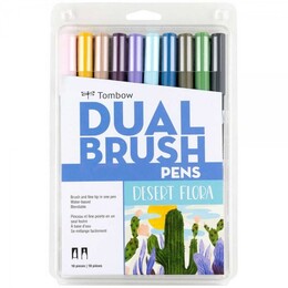 Tombow Dual Brush Pen Fırça Uçlu Kalem Seti 10 RENK DESERT FLORA COLOURS - Thumbnail